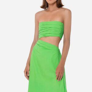 WORN ONCE SWF Green Strapless Dress